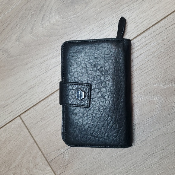 All Saints Black Leather Wallet - Picture 1 of 12